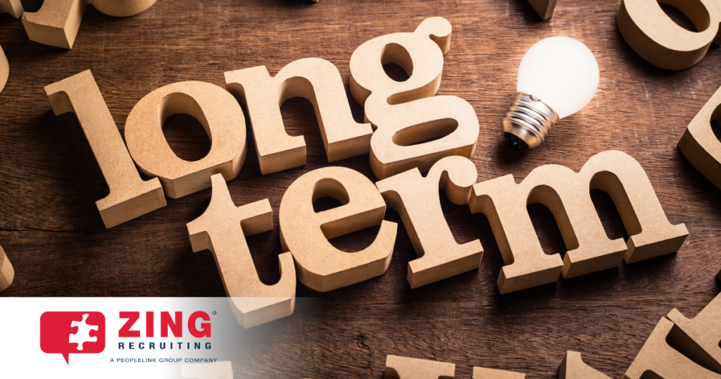 block letter that say "long term"